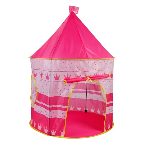 Imountek Kids Play Tent Foldable Pop Up Children Play Tent Portable Baby Play House Castle W/ Carry Bag Indoor Outdoor Use