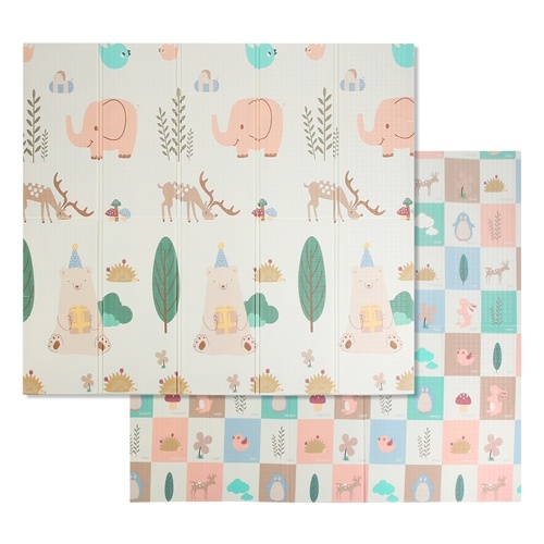 Babyluv 5.9X6.5Ft Foldable Baby Play Mat - Safe and Spacious for Your Little One