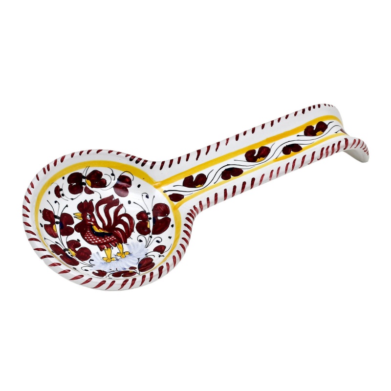 Orvieto Red Rooster Spoon Rest