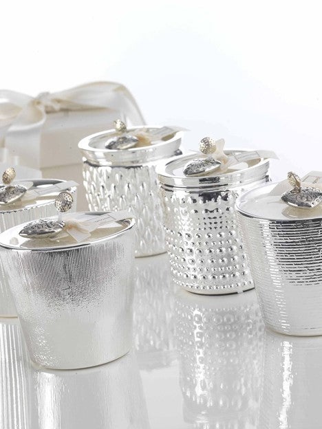 Argenesi Italy Apollo Silver Plated Scented Candle