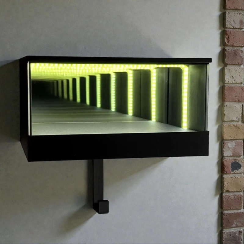 Infinity Garage Light LED Mirror Key Holder