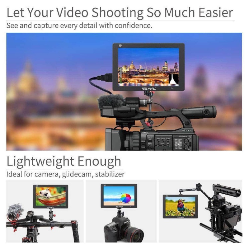 Feelworld T7 7" 4K On-Camera Monitor