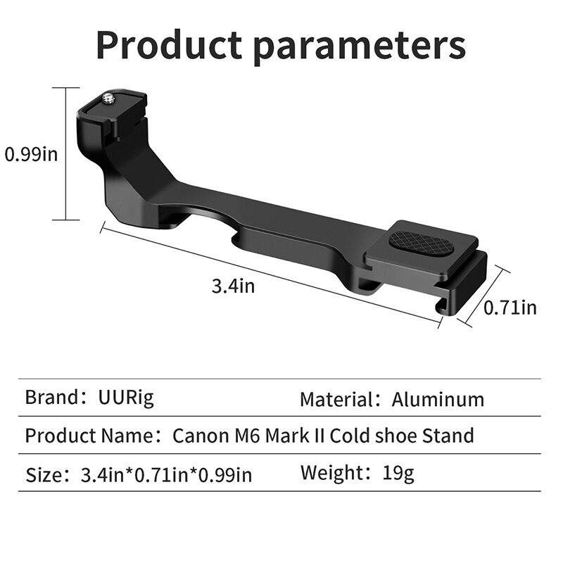 Hot Shoe Extension Bracket R038 For Canon M6 Mark Ii