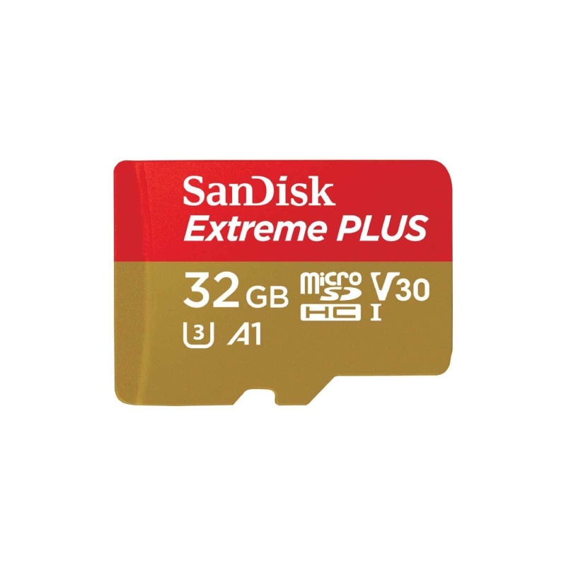 Sandisk 32Gb Extreme Microsdhc Uhs-I Card With Adapter