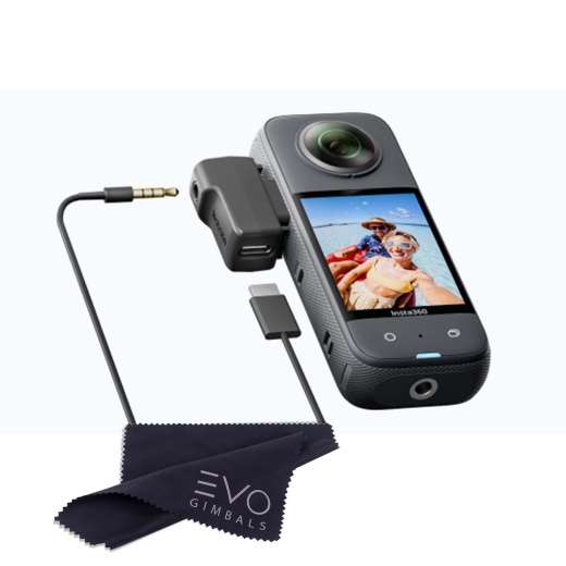 Insta360 X3 Mic Adapter - Capture Stunning 360° Videos with Crystal-Clear Audio