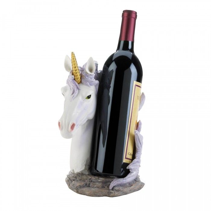 Unicorn Mane Wrapped Wine Bottle Holder