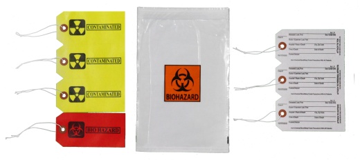 Body Bag Toe Tag Id Kit Tyvek with Hazard Tags - Pack Of 50
