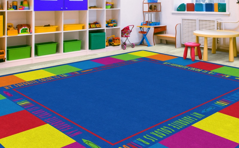 My Favorite Color Classroom Rug 10'6 X 13'2