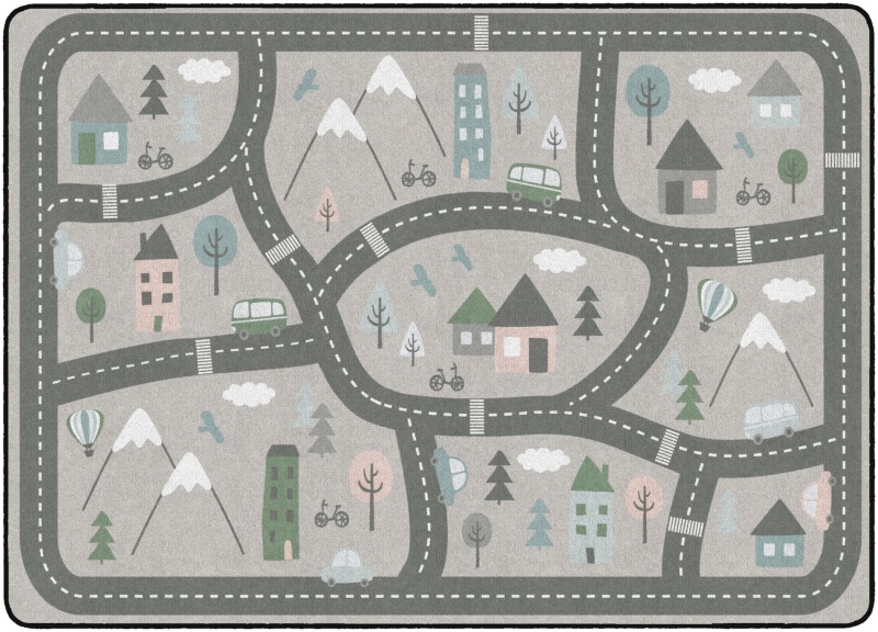 Silly Streets Neutral 6' X 8'4