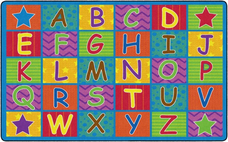 Cheerful Alphabet 7'6"X12'