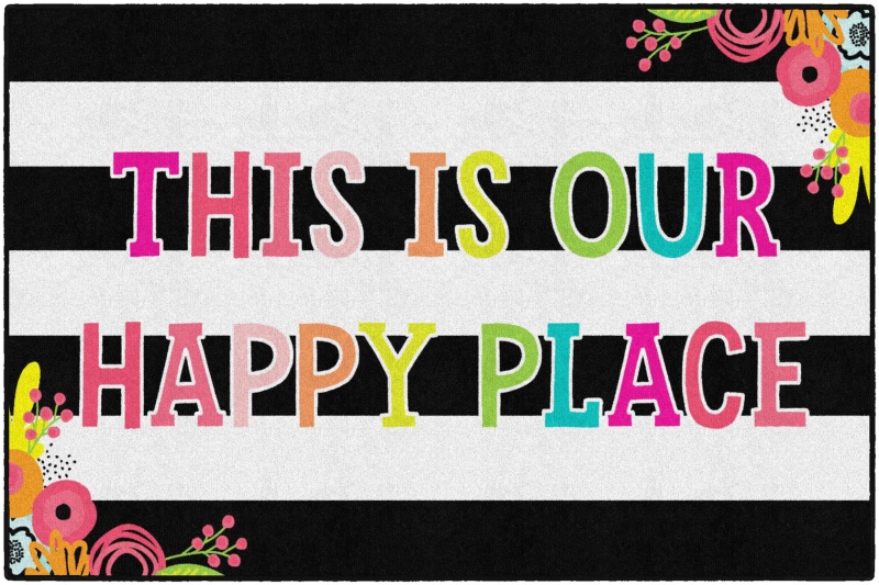 Simply Stylish This Is Our Happy Place 5' X 7'6"