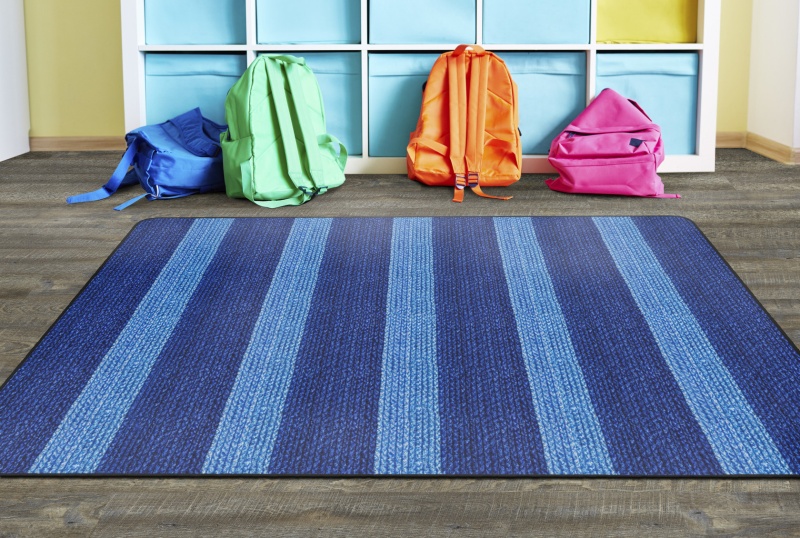 Cozy Basketweave Stripes 6X8'4
