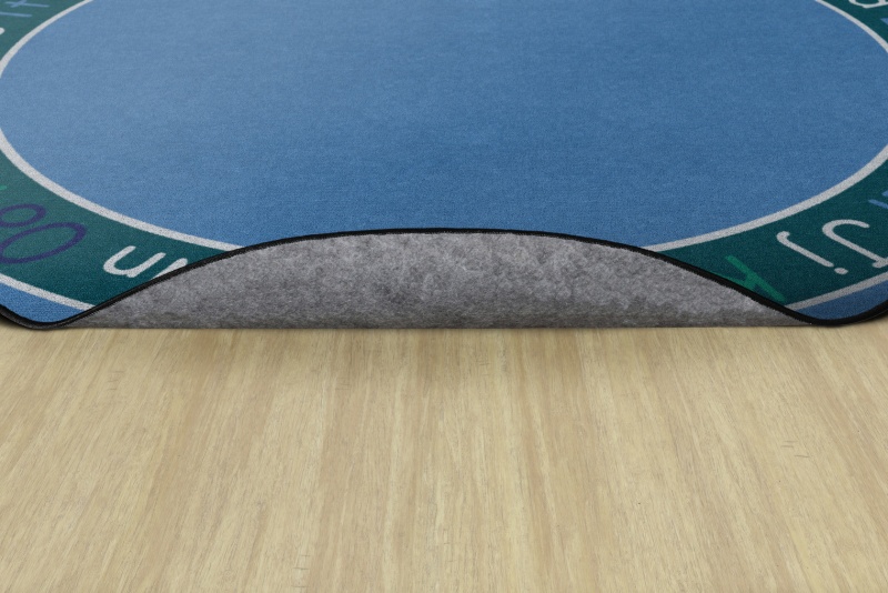 Alphabet Cool 6' Round Area Rug