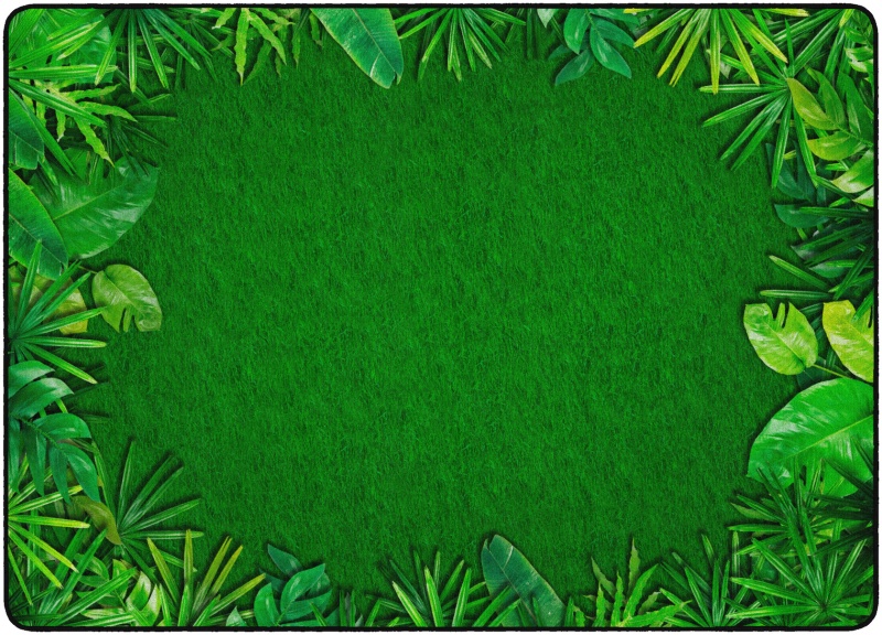 Rainforest Leafy Border 6X8'4