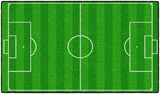 Soccer Field 20" X 34" Activity Rug
