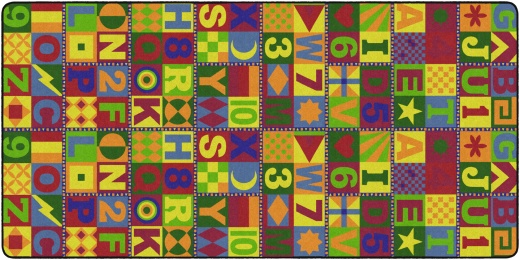 Floors That Teach 6' X 12' Educational Rug for Circle Time