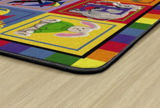 ABC Blocks 7' 6" X 12' Carpet - Learn and Play with Our Interactive Nursery Carpet