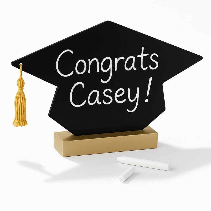 Customizable Graduation Cap Acrylic Sign