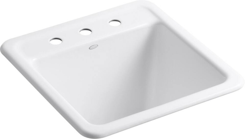 Park Falls™ 21 X 22 In. Top Mount And Undermount Laundry Sink In White