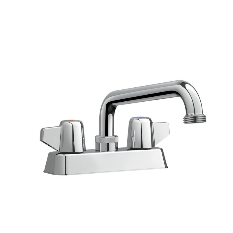 Two Handle Lever Laundry Faucet In Polished Chrome