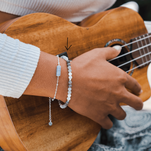 Amazonite and Mother of Pearl Healing Bracelet - Fashion Hut Jewelry
