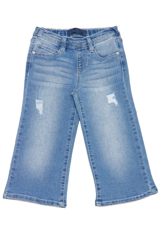 Mini Wide Not Wide Leg Jeans - Medium Blue Wash
