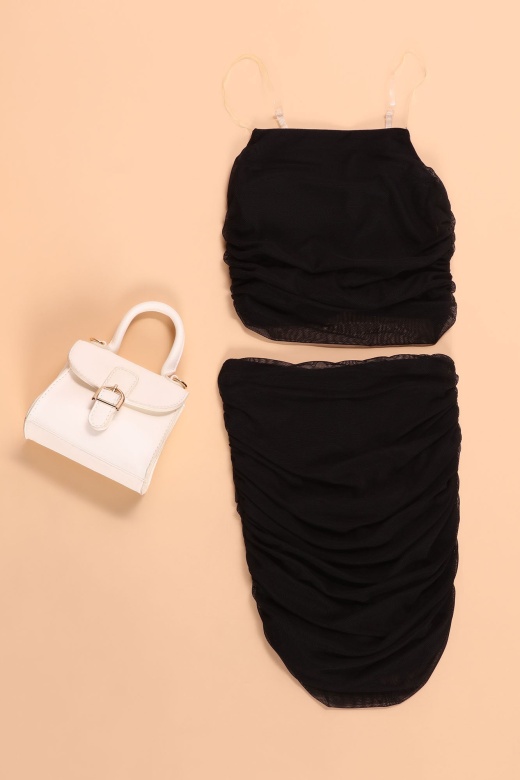 Mini Rushing To Mesh Set - Black