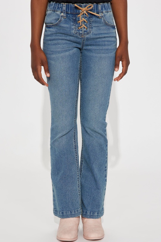Mini A Little Bit Of Flare Denim Jeans - Blue Wash