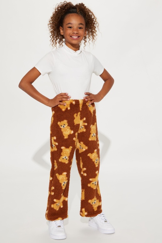Mini Beary Fun Pants - Brown