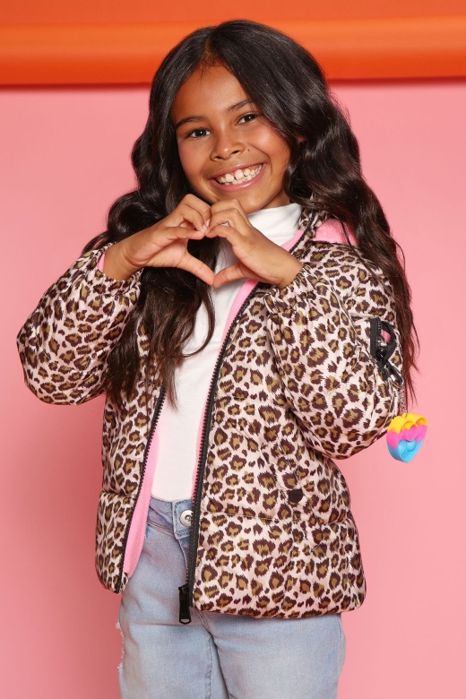 Mini Animal Instincts Puffer Jacket - Leopard