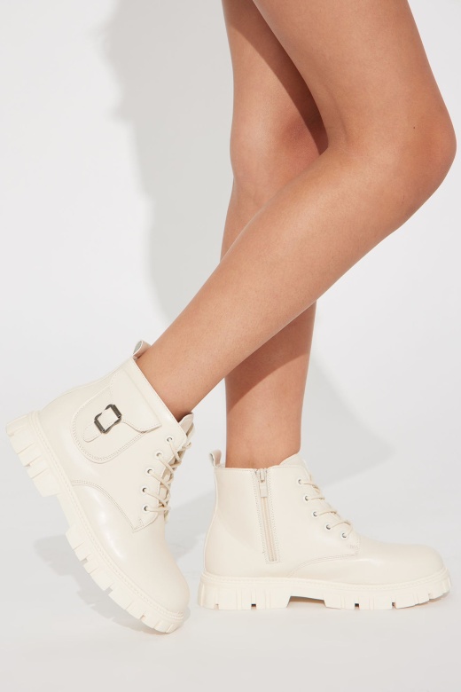 Mini Brave Girl Boots - Ivory