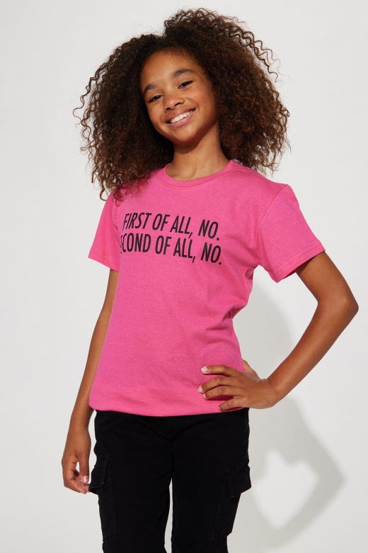 Mini First And Second Of All Screen Tee - Pink