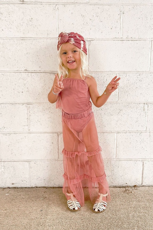 Mini Don't Tulle Around Set - Mauve