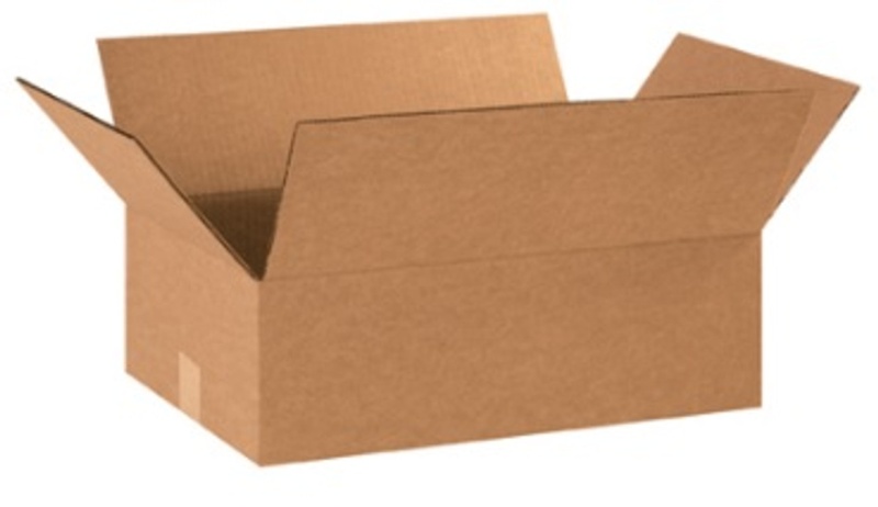 19" X 13" X 6" Flat Corrugated Cardboard Shipping Boxes 25/Bundle