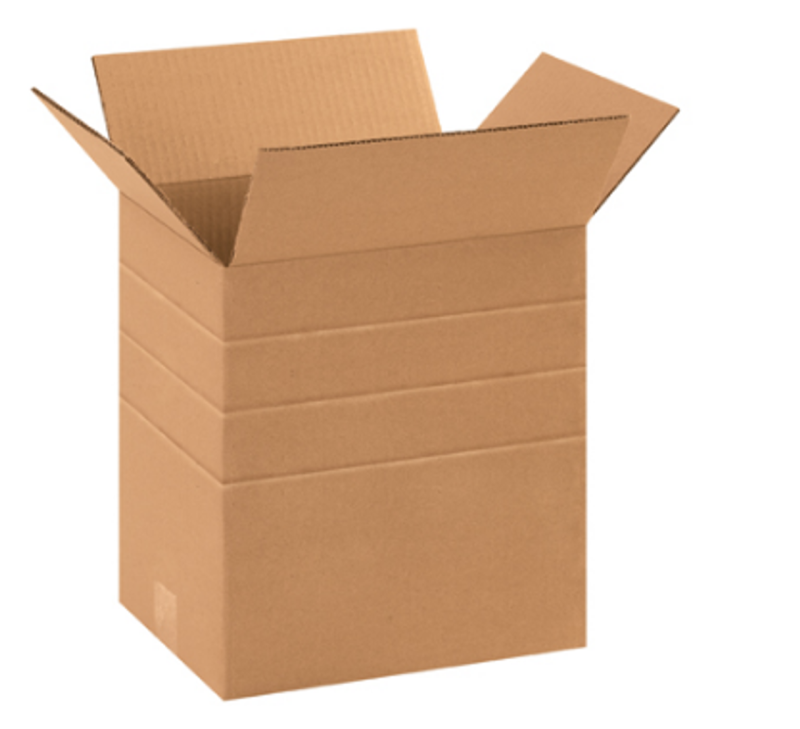 11 1/4" X 8 3/4" X 12" Multi-Depth Corrugated Cardboard Shipping Boxes 25/Bundle