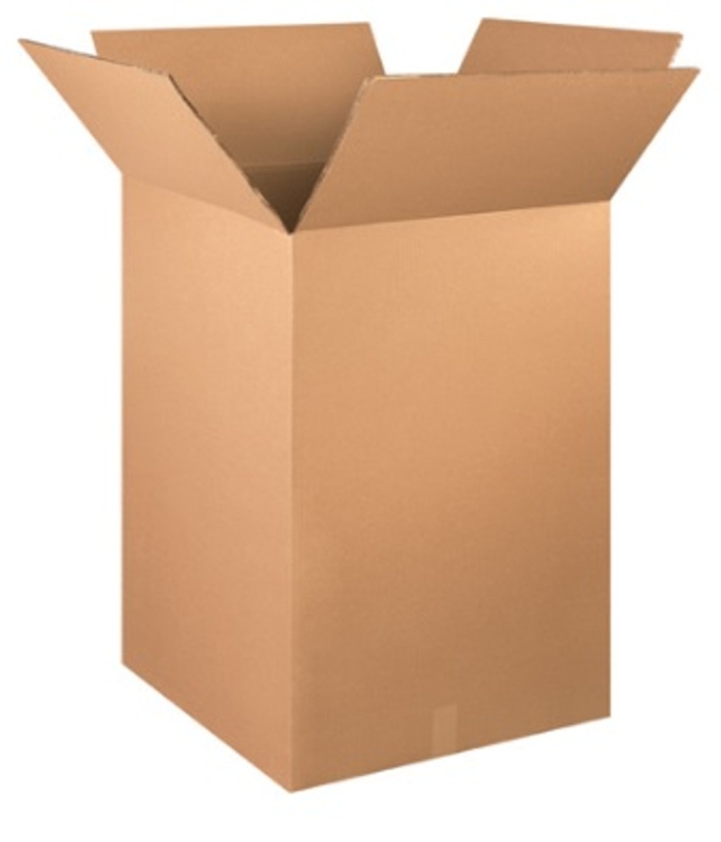 24" X 24" X 48" Double Wall Corrugated Cardboard Shipping Boxes 5/Bundle