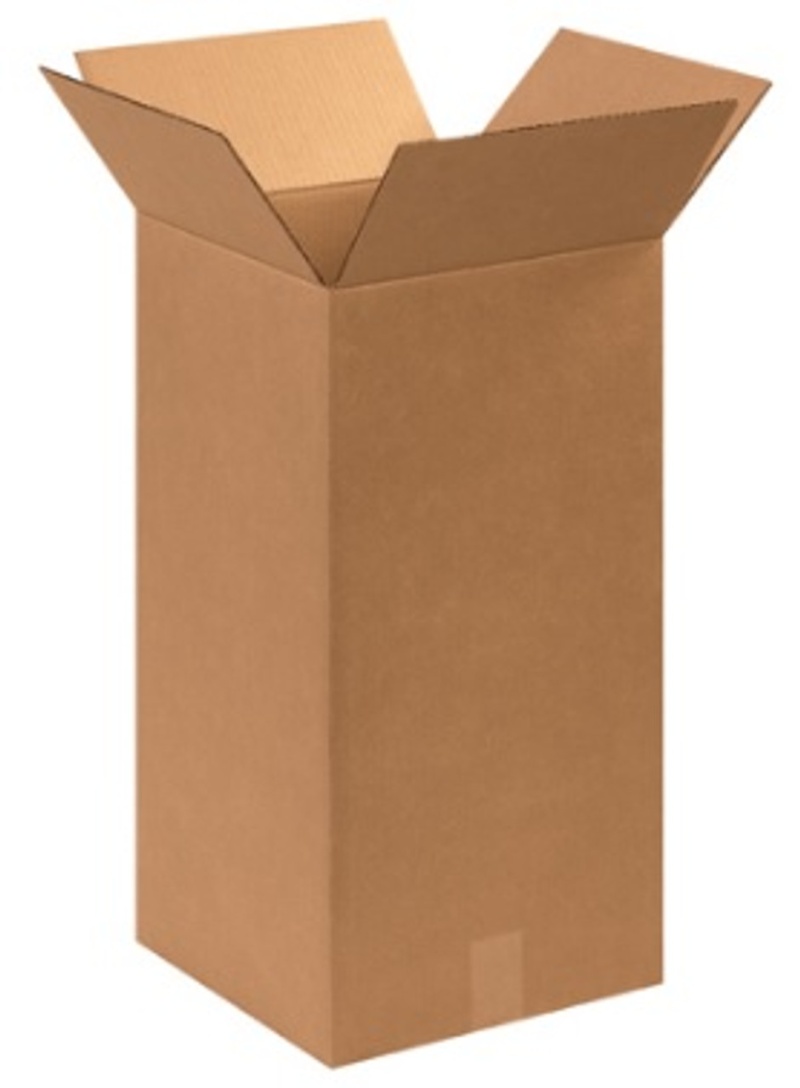 12" X 12" X 24" Tall Corrugated Cardboard Shipping Boxes 25/Bundle