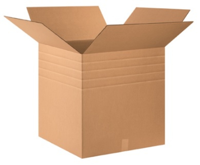 24" X 24" X 24" Multi-Depth Corrugated Cardboard Shipping Boxes 10/Bundle