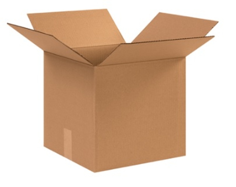 12 1/2" X 12 1/2" X 12" Corrugated Cardboard Shipping Boxes 25/Bundle