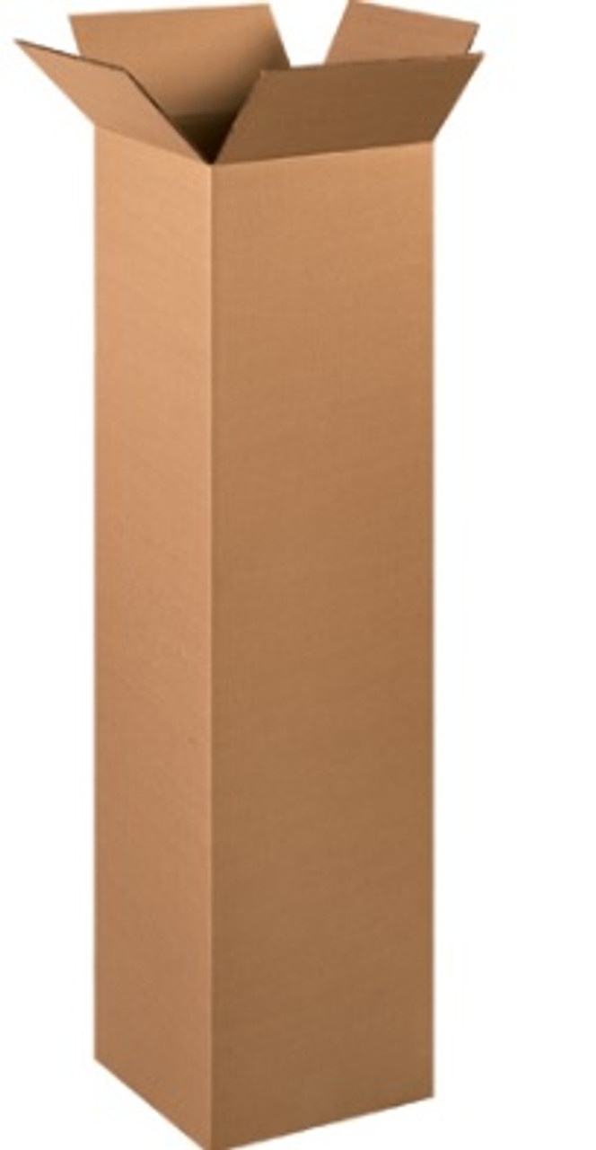 12" X 12" X 48" Double Wall Corrugated Cardboard Shipping Boxes 10/Bundle