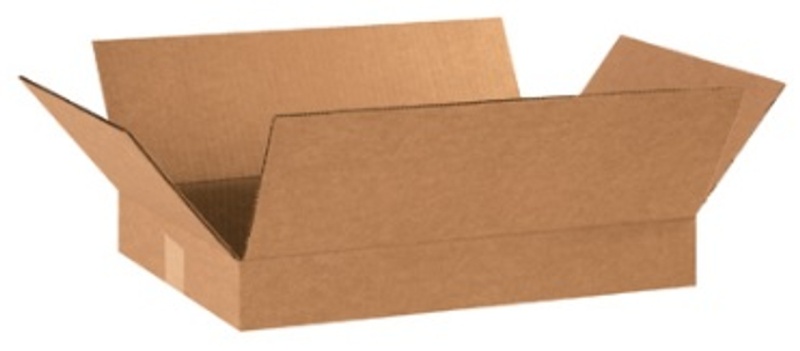 20" X 12" X 3" Flat Corrugated Cardboard Shipping Boxes 25/Bundle