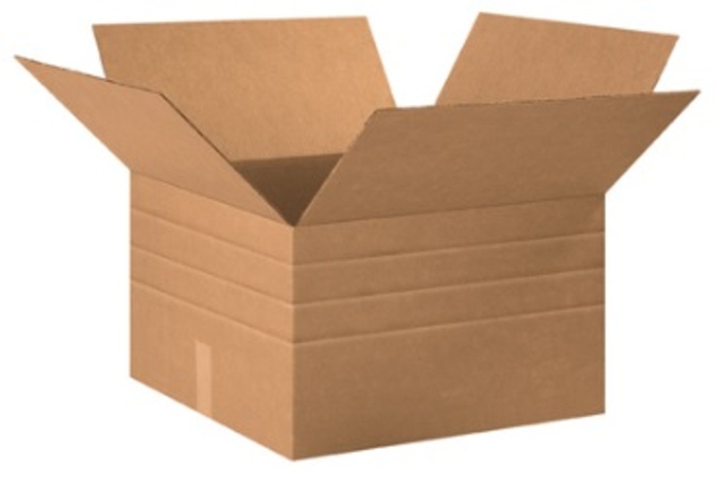 20" X 20" X 12" Multi-Depth Corrugated Cardboard Shipping Boxes 15/Bundle
