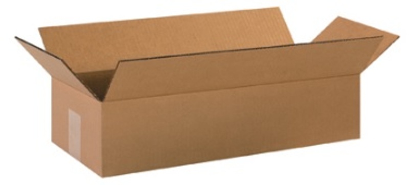 20" X 8" X 4" Long Corrugated Cardboard Shipping Boxes 25/Bundle