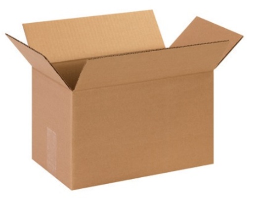 13" x 8" x 8" Long Corrugated Cardboard Shipping Boxes - 25/Bundle