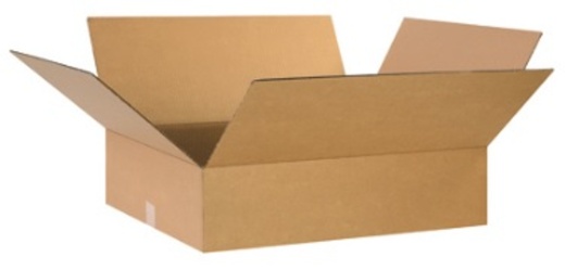 25 1/4" X 23" X 5" Corrugated Cardboard Shipping Boxes - 25/Bundle