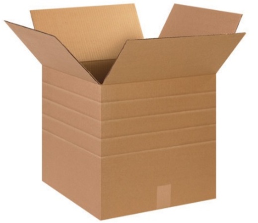 15" x 15" x 15" Multi-Depth Corrugated Cardboard Shipping Boxes