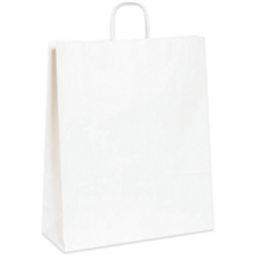 White Paper Shopping Bags - 16 x 6 x 12, Vogue