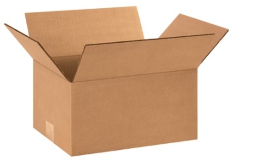 12 1/4" X 9 1/4" X 6" Corrugated Cardboard Boxes - 25/Bundle
