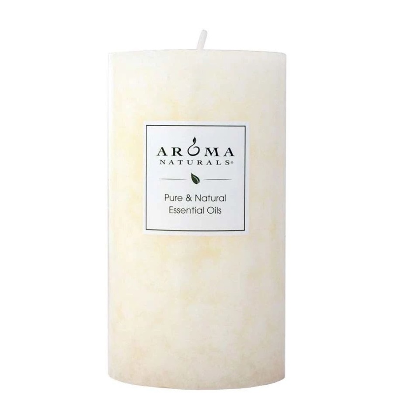 Aroma Naturals Peace Pearl White Pillar 2 3/4" X 5"