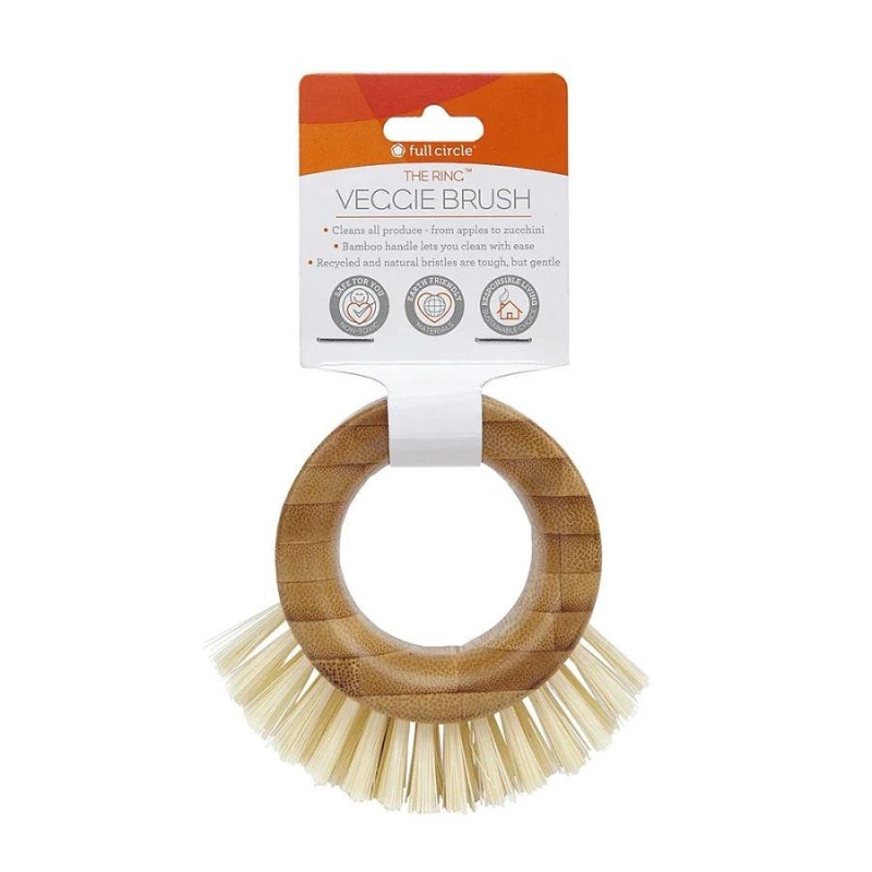 Full Circle The Ring Bamboo Veggie Brush